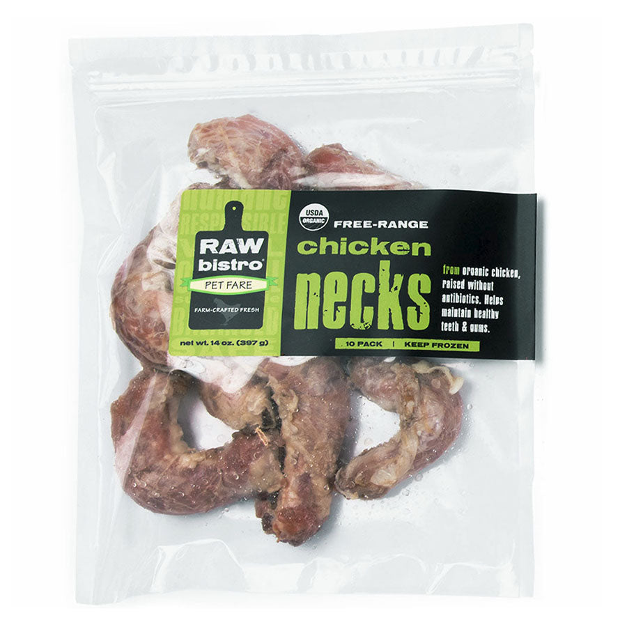 Raw Bistro Organic Chicken Necks, 10pk