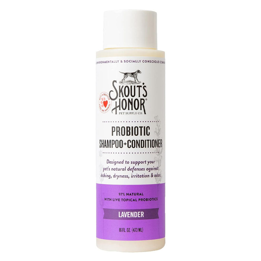 Skouts Honor Probiotic Shampoo + Conditioner (2-in-1) Lavender, 16oz
