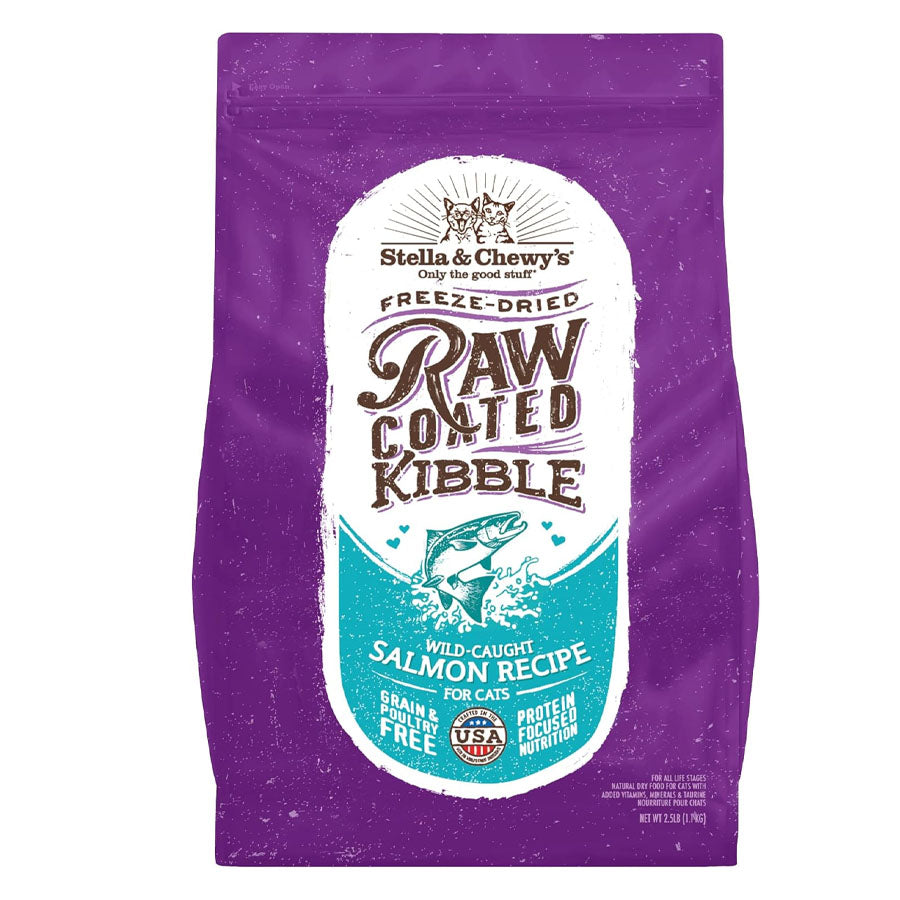 Stella & Chewy's Raw Coated Wild-Caught Salmon Recipe Cat Food