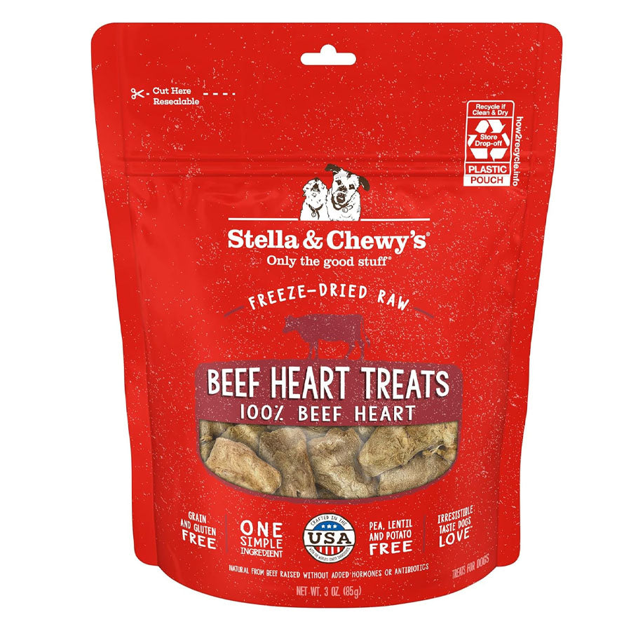 Stella & Chewys Beef Heart Treats, 3oz