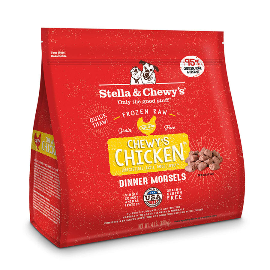 Stella & Chewys Frozen Chicken Morsels, 4lbs