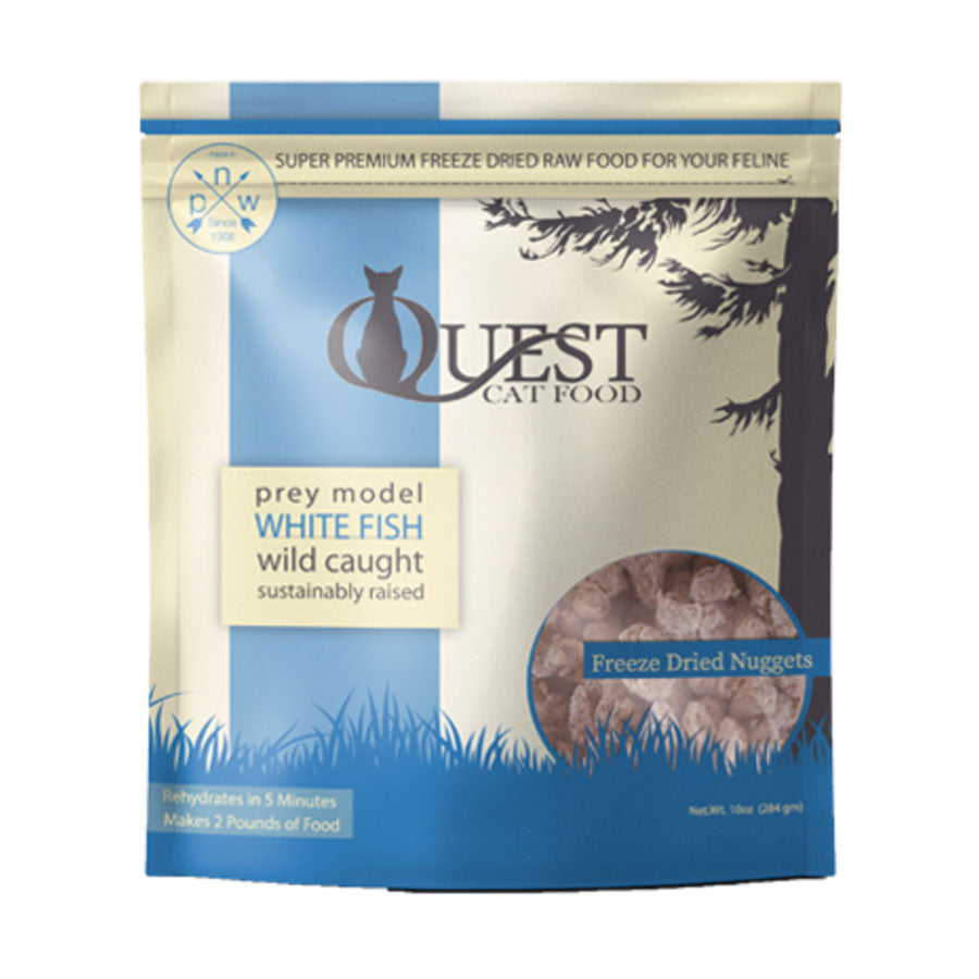 Steve's Freeze Dried Quest Cat Whitefish Nuggets, 10oz