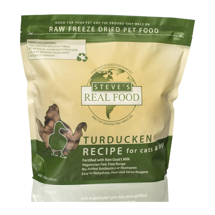 Steves Dog Freeze-Dried Nuggets Turducken, 1.25lbs