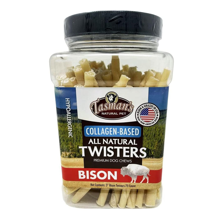 Tasmans Natural Bison Twist Sticks, 75ct