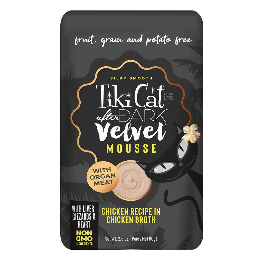 Tiki Cat Velvet Mousse Chicken Cat Food, 2.8oz