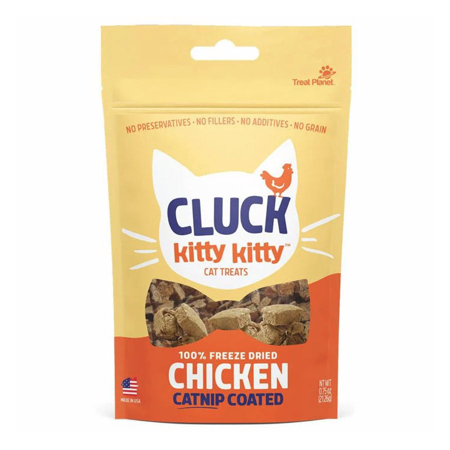 Treat Planet Cluck Kitty Kitty Freeze Dried Chicken, 0.75 oz