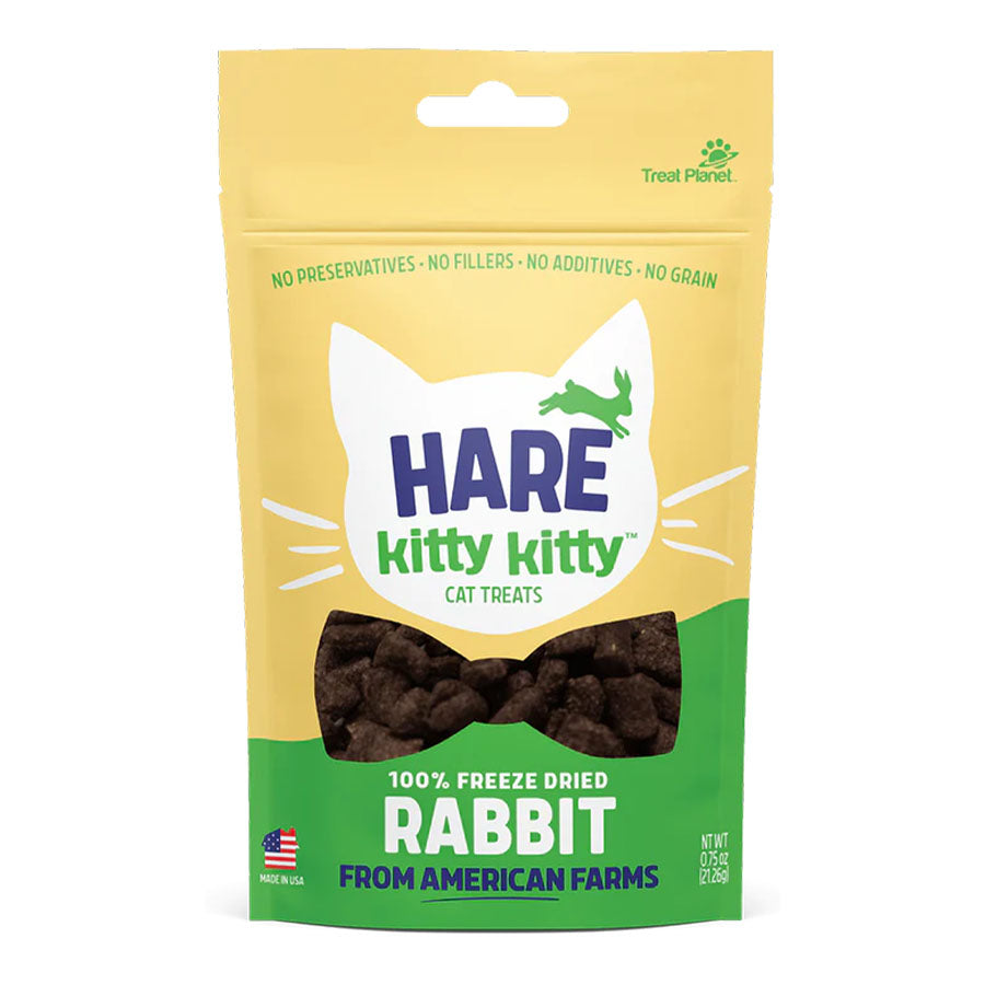 Treat Planet Hare Kitty Kitty Freeze Dried Rabbit, 0.9 oz