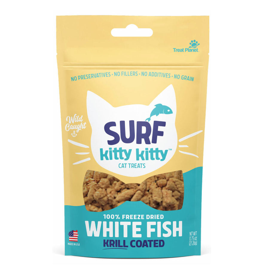 Treat Planet Surf Kitty Kitty Freeze Dried White Fish, 0.6 oz