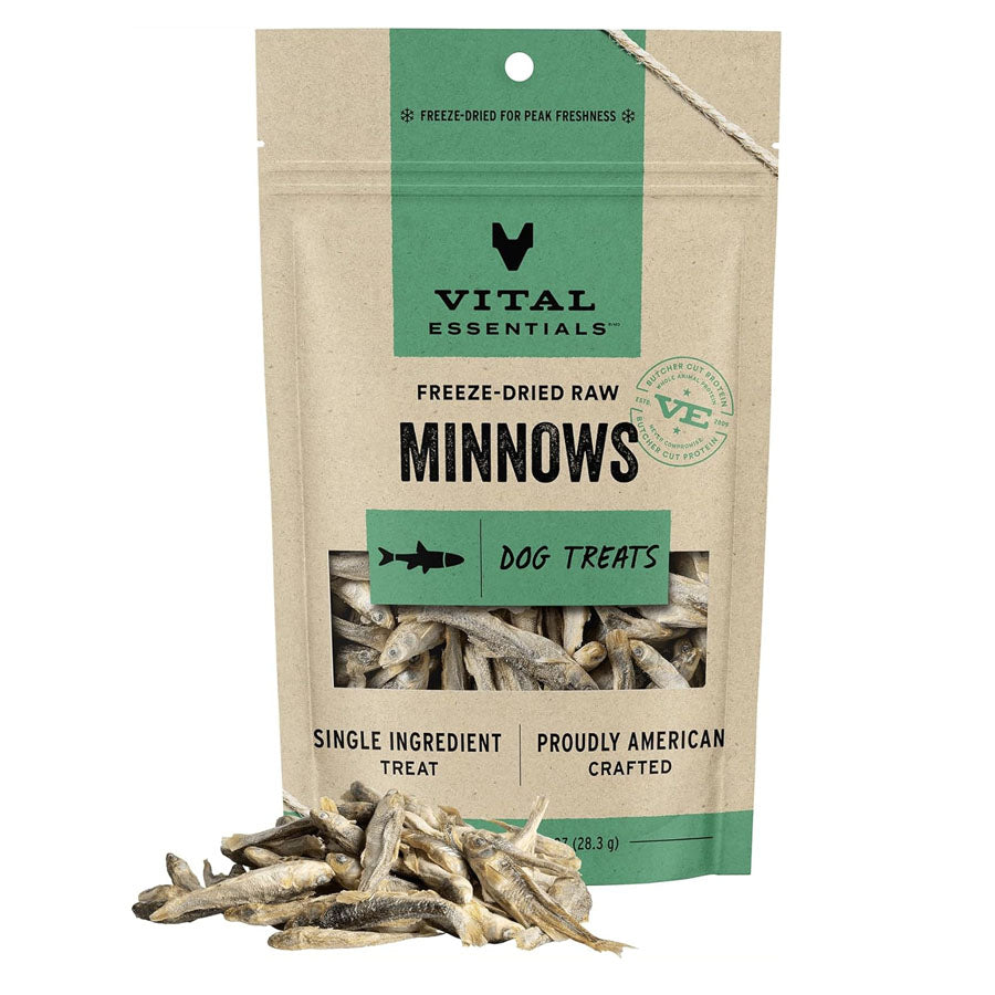 Vital Essentials Freeze Dried Minnows Dog Treats, 1oz