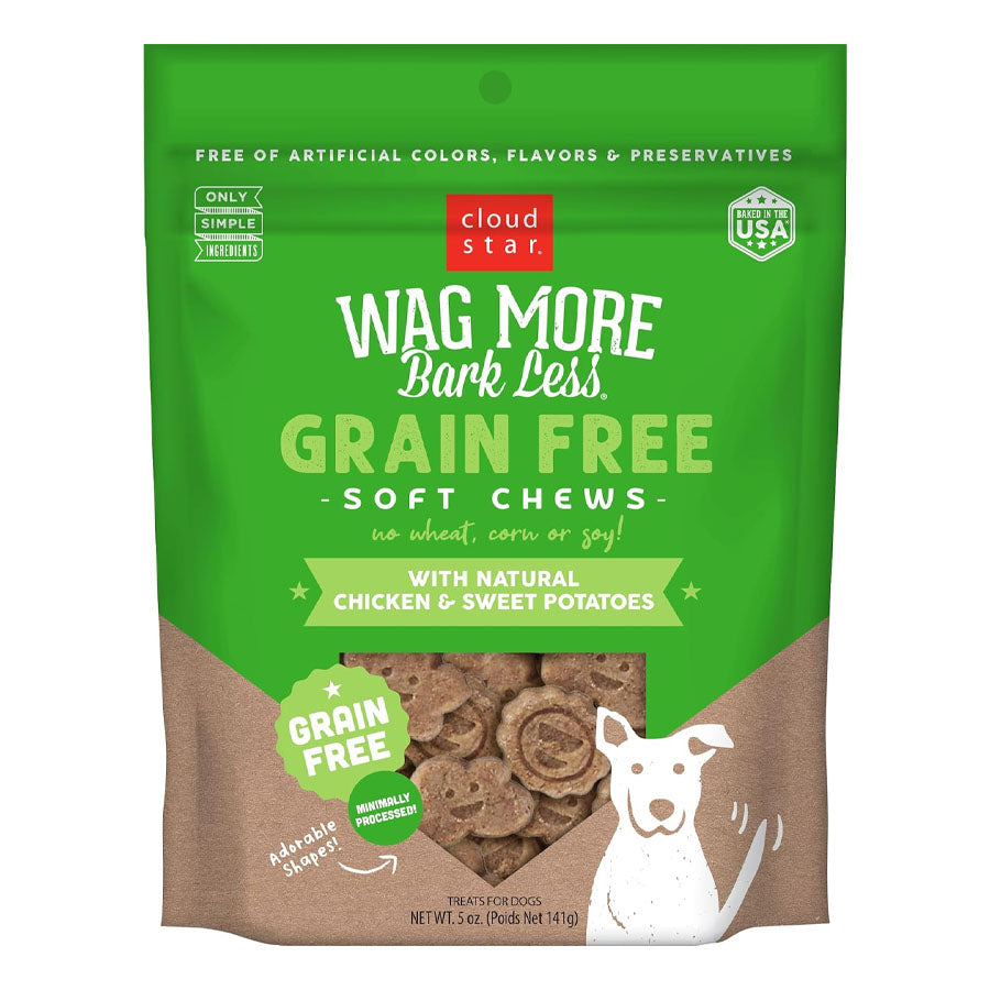 Wag More Bark Less Grain Free Soft and Chewy Chicken & Sweet Potatoes, 5oz