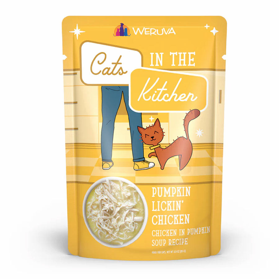 Weruva Cats In The Kitchen Pumpkin Lickin Chicken, 3.0oz Pouch