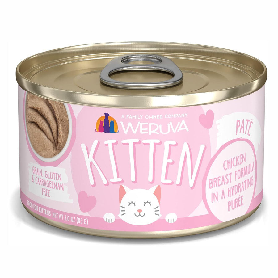 Weruva Classic Kitten Canned Cat Food Chicken Puree, 3oz