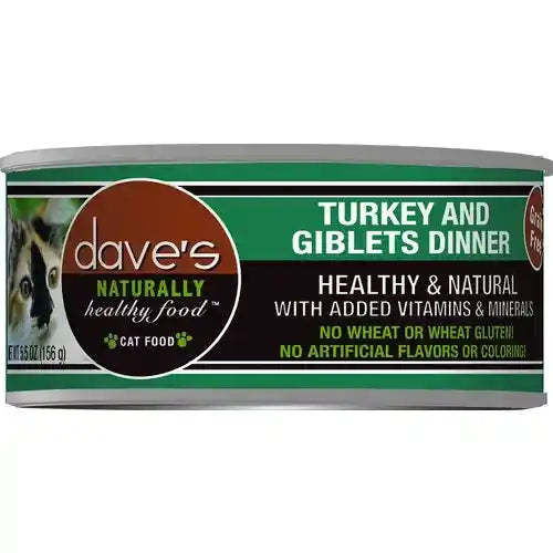 Dave's Naturally Healthy GF Turkey & Giblets, 5.5oz