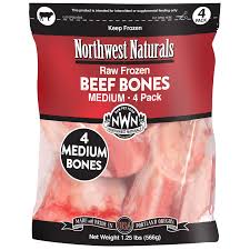 Northwest Naturals Frozen Beef Bone 3-5", 4ct