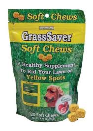 NaturVet Grass Saver Soft Chews to Rid Yellow Lawn, 8.46oz