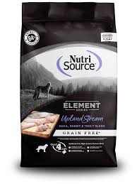 Nutrisource GF Elements Upland Stream Quail Dog Food, Rabbit & Trout Blend, 24lbs