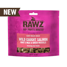 Rawz Cat Salmon & Goat's Milk Freeze-Dried Treats, 1oz