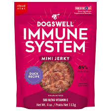 Cloud Star Dogswell Immune & Defense Mini Jerky GF Duck Recipe, 4oz