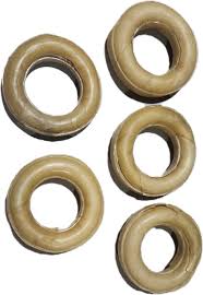 Fetchin Brands Water Buffalo Cheek Collagen Ring, 4"