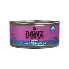 Rawz Shredded Tuna & Chicken Canned Cat Food, 3oz