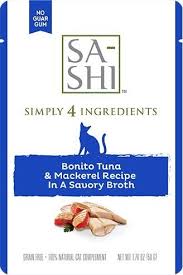 Rawz Sa-Shi Tuna & Mackerel Cat Food Pouch, 1.75oz