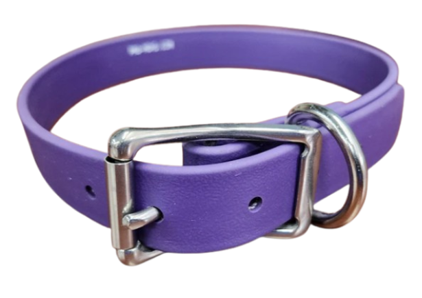 Pro-Mohs BioThane Thin Buckle Collar 1"X16-24", Amethyst