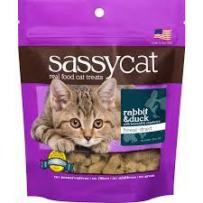 Sassy Cat Freeze Dried Rabbit & Duck Treats, 1.25oz