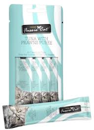 Fussie Cat GF Puree Tuna & Pawn Puree, 4ct