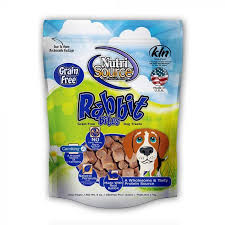 Nutrisource Rabbit Bites Grain Free Dog Treats, 6oz