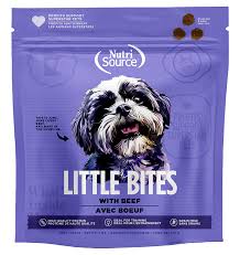 NutriSource Dog GF Little Bites Beef Treats, 6oz