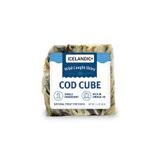 Icelandic+ Large Cod Skin Cube Dog Fish Treat Individual 1.4oz