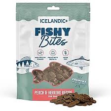 Icelandic+ Perch & Herring Fishy Bites Dog Treat, 2oz