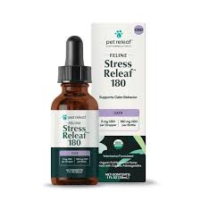 Pet Releaf Feline Stress Releaf CBD Oil Organic 180 MG CBD with Ashwagandha & Catnip