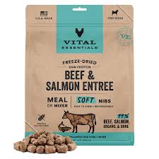 Vital Essentials Beef & Salmon Entree & Mixer Soft Nibs, 14oz
