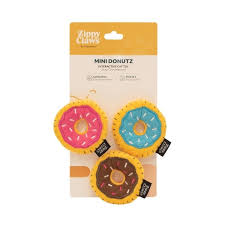 ZippyClaws Mini Donutz, 3pk