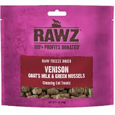 Rawz Cat Venison & Goat's Milk Freeze-Dried Treats, 1oz