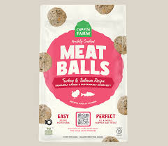 Open Farm Frozen Gently Cooked Turkey & Salmon Meatballs, 14oz