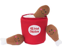 ZippyPaws Burrow Bucket of Chicken Dog Toy