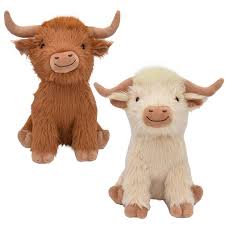 Multipet Highland Shaggy Cow, Brown/Cream