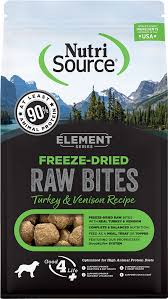 Nutrisource Elements Freeze Dried Raw Bites Turkey & Venison,10oz