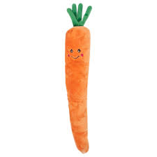 ZippyPaws Jigglerz Carrot Dog Toy