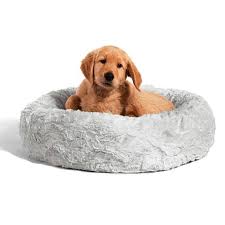Best Friends by Sheri Lux Donut Dog Bed Grey, 23"x23"