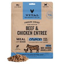 Vital Essentials Beef & Chicken Crunchy Mini Nibs, 8oz