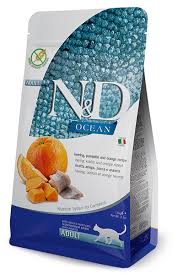 Farmina N&D Ocean Cat GF Herring, Pumpkin & Orange, 11lbs