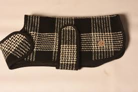 Chilly Dog Black&White Dog Blanket Coat, XL