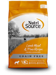NutriSource GF Lamb Meal & Peas Formula, 26lbs