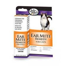 Four Paws Ear Mite Remedy For Cats, 3/4oz