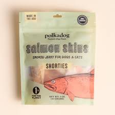 Polkadog Bakery Salmon Skin Jerky Treats, 3oz