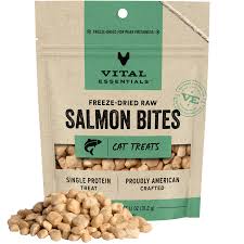 Vital Essentials Freeze Dried Salmon Bites Cat Treats, 1.1oz