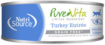 Pure Vita Turkey Canned Cat Food, 5.5oz